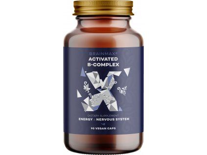 BrainMax Activated B-Complex, Aktivirani B Kompleks, 90 rastlinskih kapsul