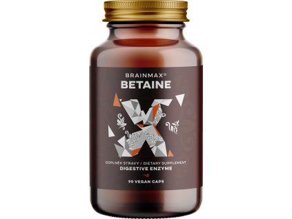 BrainMax Betain HCl, Betain HCl in rumeni magnezij, 700 mg, 90 kapsul
