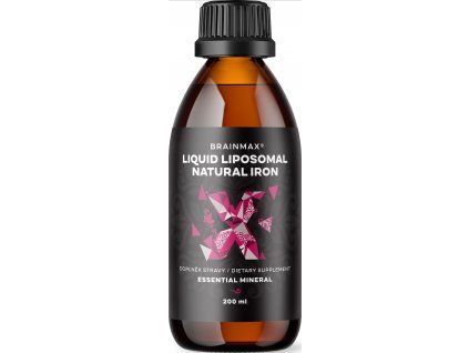 BrainMax Liposomal Natural Iron, liposomsko železo, 200 ml