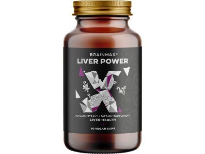 BrainMax Liver Power, kompleks snovi za podporo normalnemu delovanju jeter, 90 rastlinskih kapsul