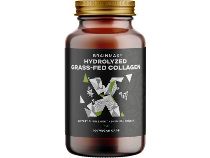 BrainMax Hydrolyzed GrassFed Collagen (kolagen iz travno hranjenih krav), 600 mg, 100 kapsul