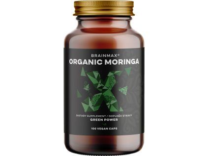 BrainMax Organic Moringa, 500 mg, 100 rastlinskih kapsul