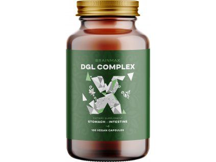 BrainMax DGL Complex (Deglicirizinirani sladki koren), 100 rastlinskih kapsul