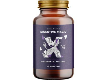 BrainMax Digestive Magic®, Prebavni Encimi, 100 rastlinskih kapsul