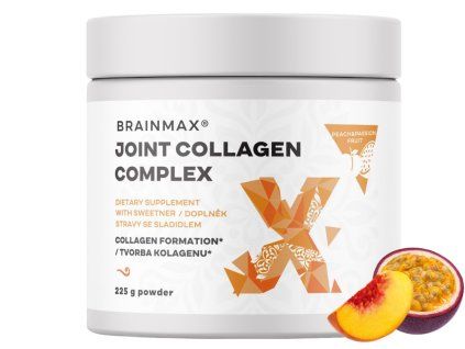 BrainMax Joint collagen komplex, breskev-pasijonka, 225 g