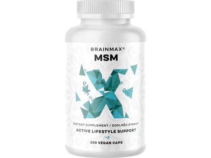 BrainMax MSM, 800 mg, 200 rastlinskih kapsul