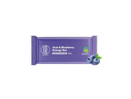 BrainMax Pure® Energy Bar, Acai in borovnice, BIO, 50 g