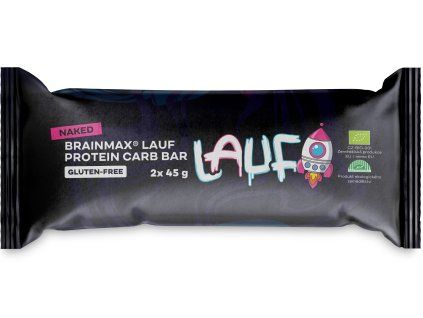 BrainMax LAUF® Protein Carb Bar, brez preliva, BIO, 2x45 g