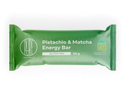 Energijska ploščica BrainMax Pure®, pistacija in matcha, BIO, 50 g