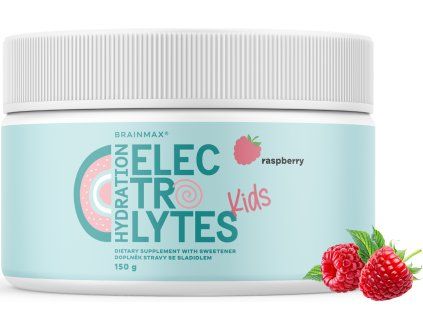BrainMax KIDS Hidratantni elektroliti, Malina, 150 g