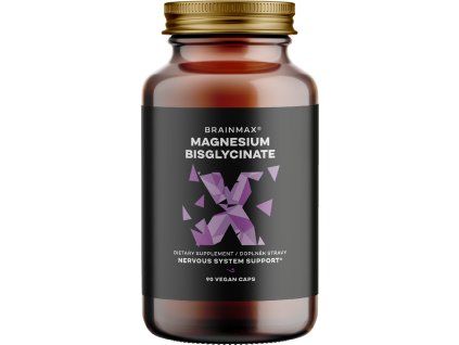 BrainMax Magnesium Bisglycinate®, 90 rastlinskih kapsul