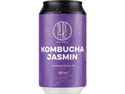 BrainMax Pure® Kombucha Jasmin, Kombuča, jasmin, 330 ml