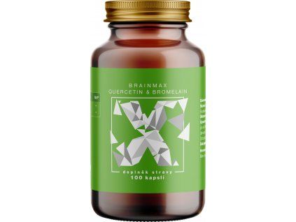 BrainMax Quercetin & Bromelain, Quercetin & Bromelain, 100 rastlinskih kapsul